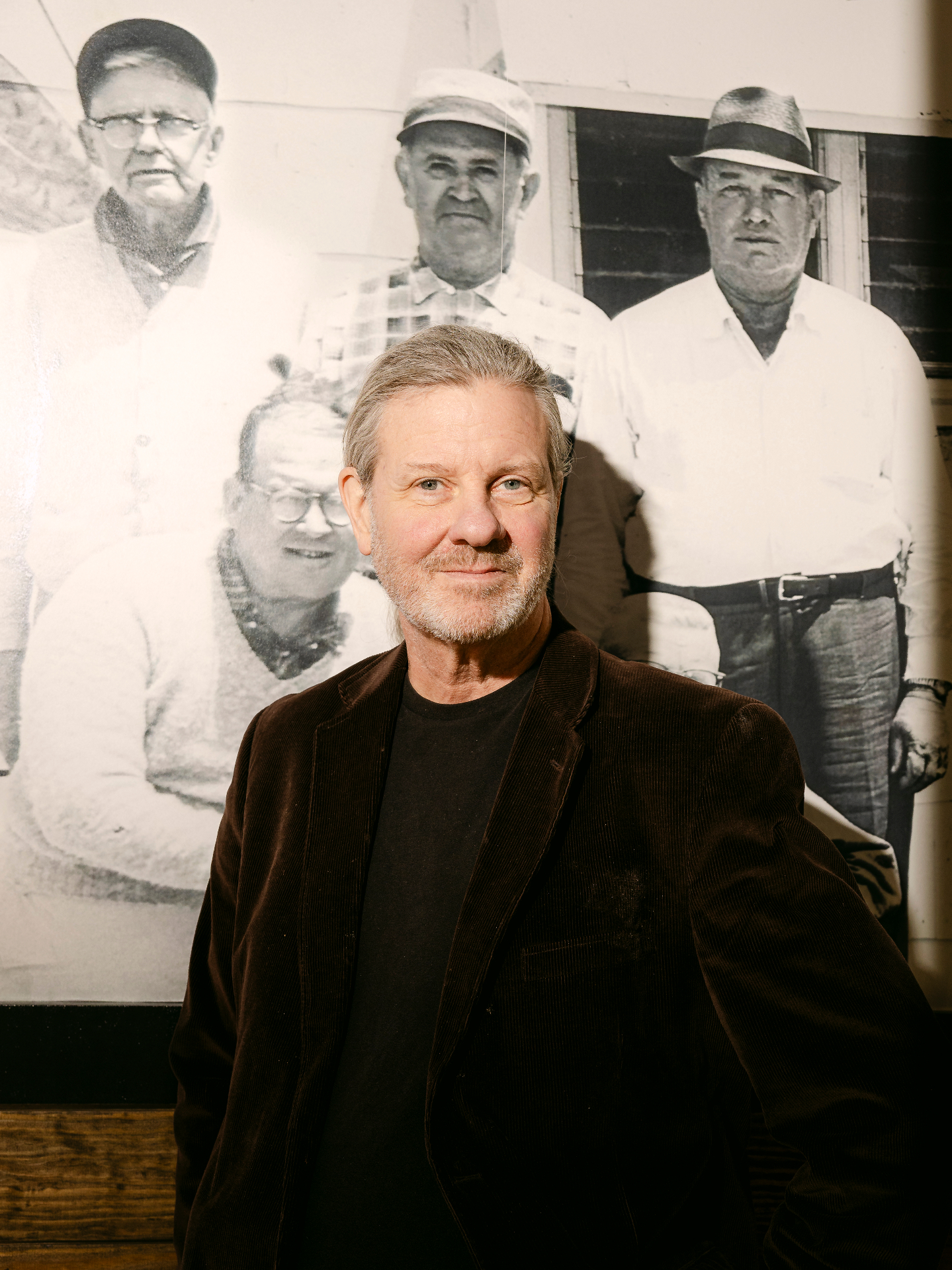 Richard, with his grandfather's photograph on the top left.